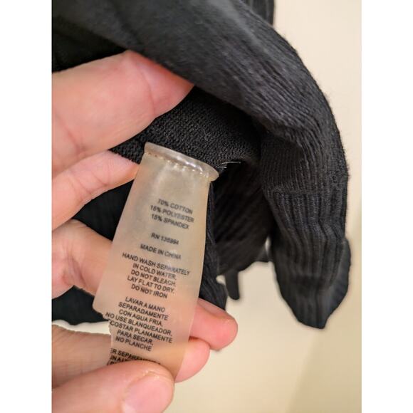 Vila Milano Women's Cardigan Sweater Black Size L Button Up Long Sleeve - Picture 4 of 6